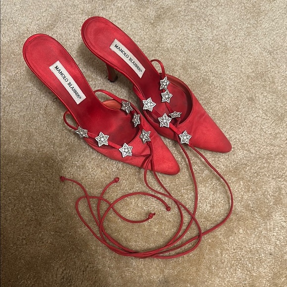 Manolo Blahnik Shoes - RARE STUNNING STAR MANOLO BLAHNIKS